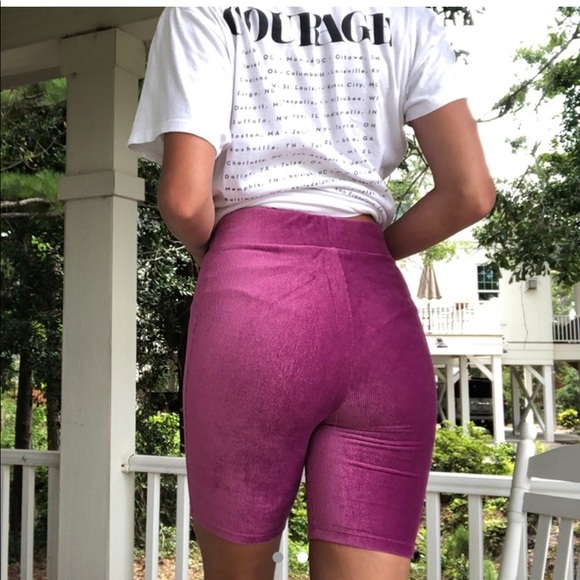 Forever 21 | Shorts | Pink Velvet Biker 